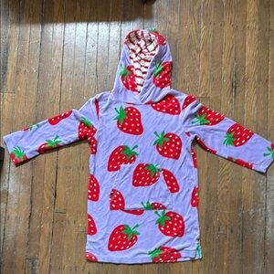 Mini Boden terry-cloth coverup with hood